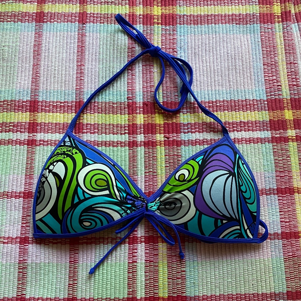 Blue Body Glove Bikini Top Small